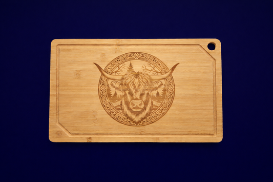 Bamboo Cutting Board- Kitchen Essentials with Deep Juice Grooves.