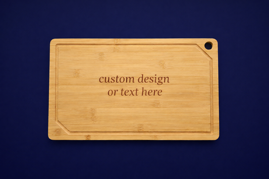 Bamboo Cutting Board- Kitchen Essentials with Deep Juice Grooves.