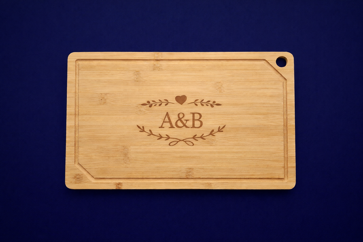 Bamboo Cutting Board- Kitchen Essentials with Deep Juice Grooves.